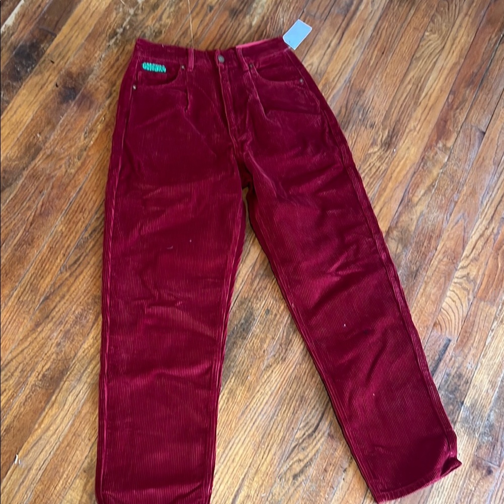 Maroon Corduroy Pants